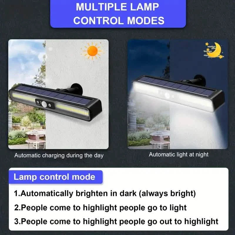 Solar Waterproof Movement Induction Wall Lamp by DailySale