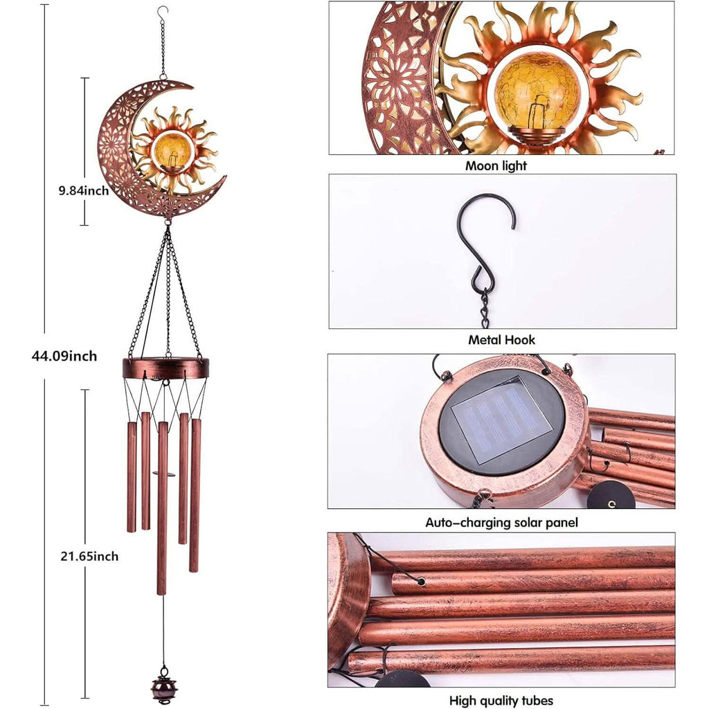 Solar Wind Chimes Garden Decorative Wind Chime Light by DailySale