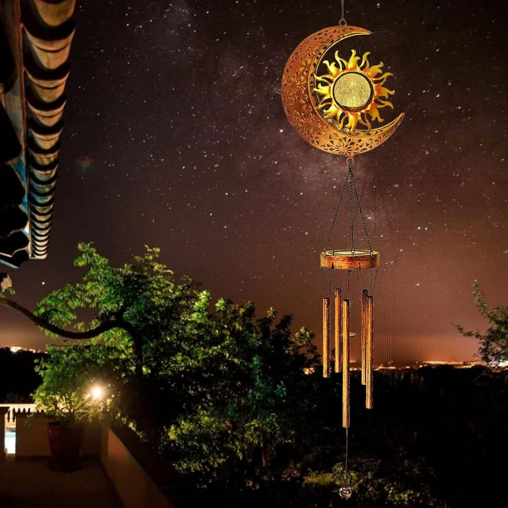 Solar Wind Chimes Garden Decorative Wind Chime Light by DailySale