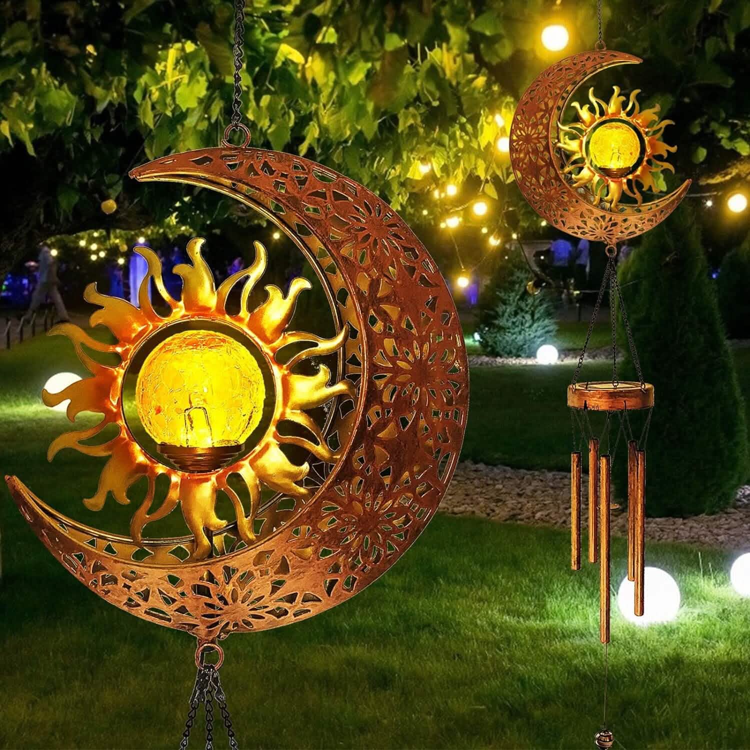 Solar Wind Chimes Garden Decorative Wind Chime Light by DailySale
