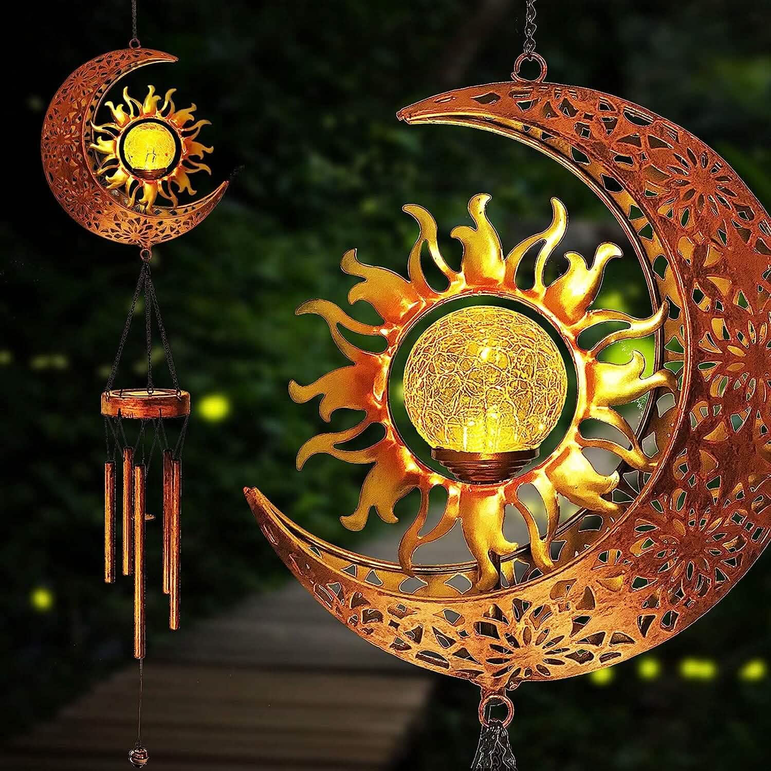 Solar Wind Chimes Garden Decorative Wind Chime Light by DailySale