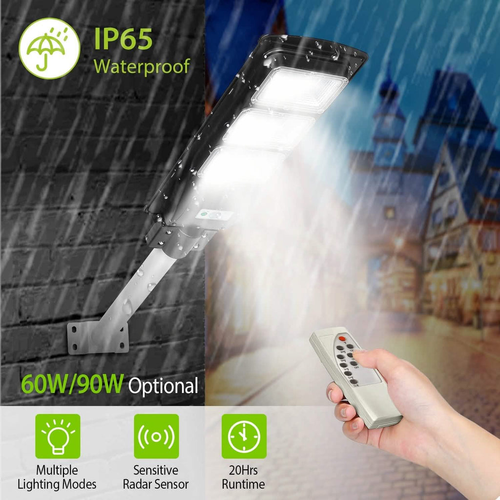 Solar Wireless IP65 Waterproof Street Path Light by DailySale