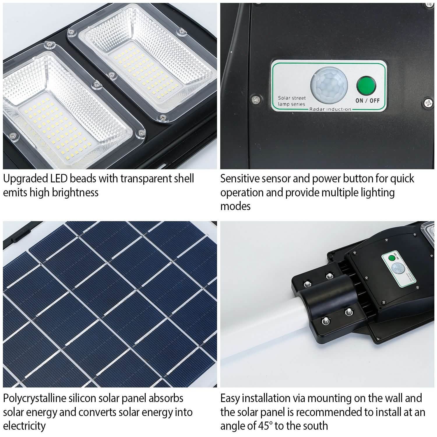 Solar Wireless IP65 Waterproof Street Path Light by DailySale