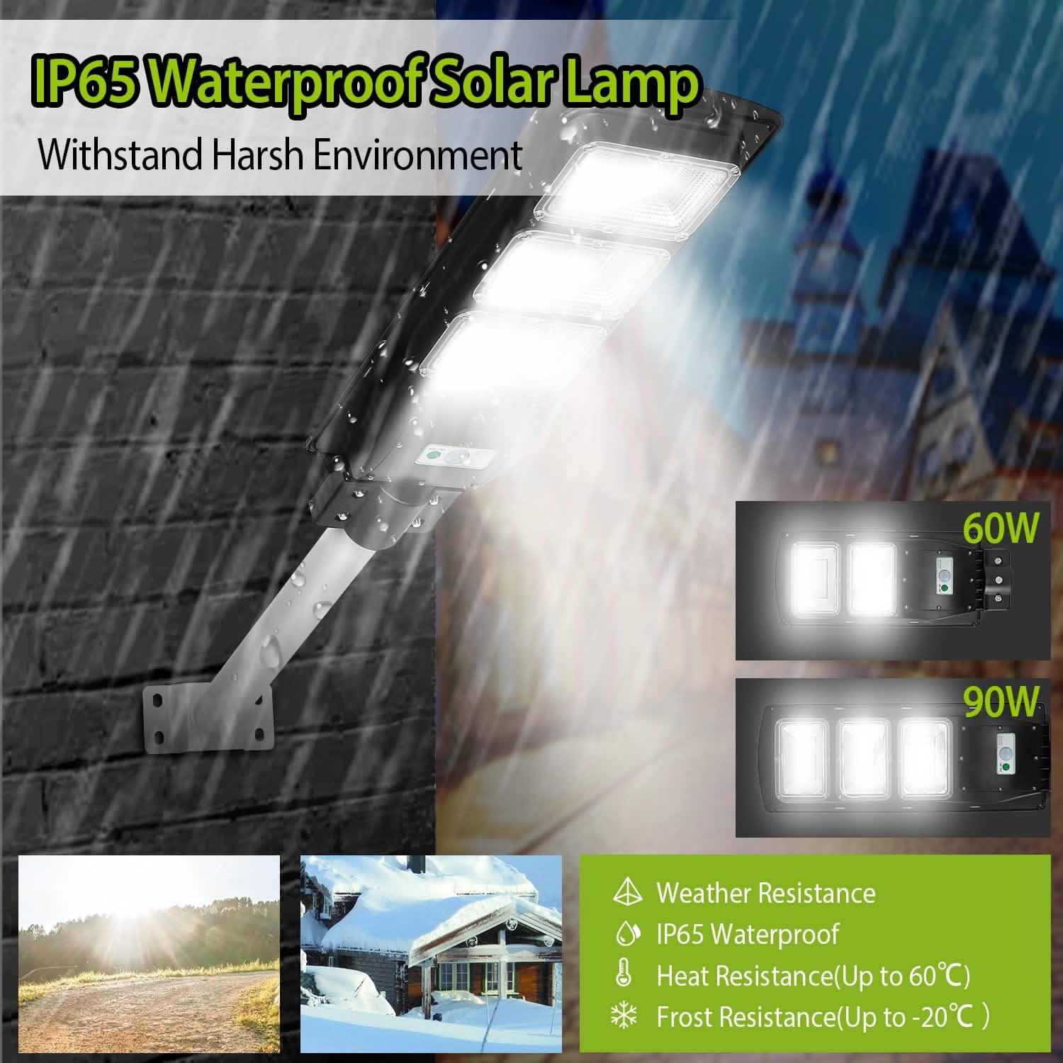 Solar Wireless IP65 Waterproof Street Path Light by DailySale