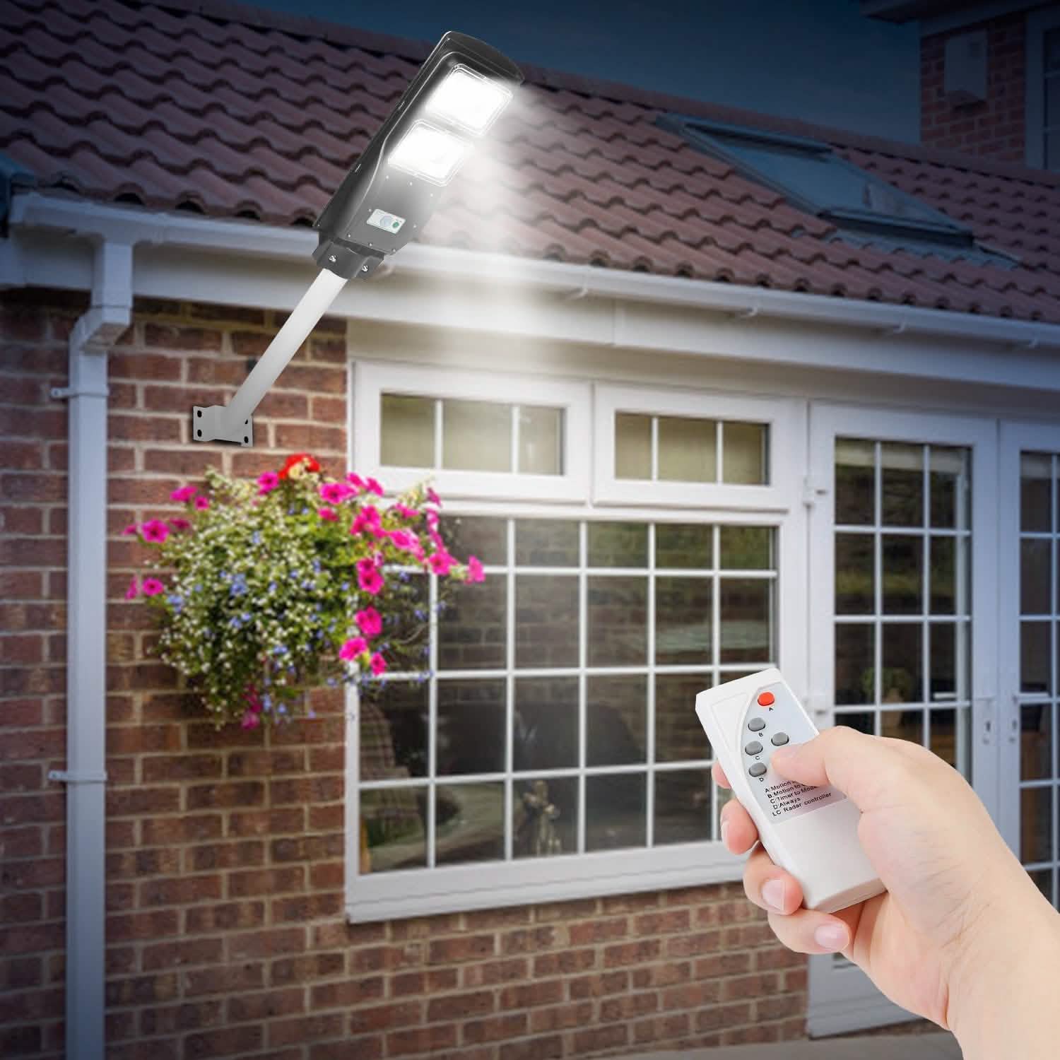 Solar Wireless IP65 Waterproof Street Path Light by DailySale
