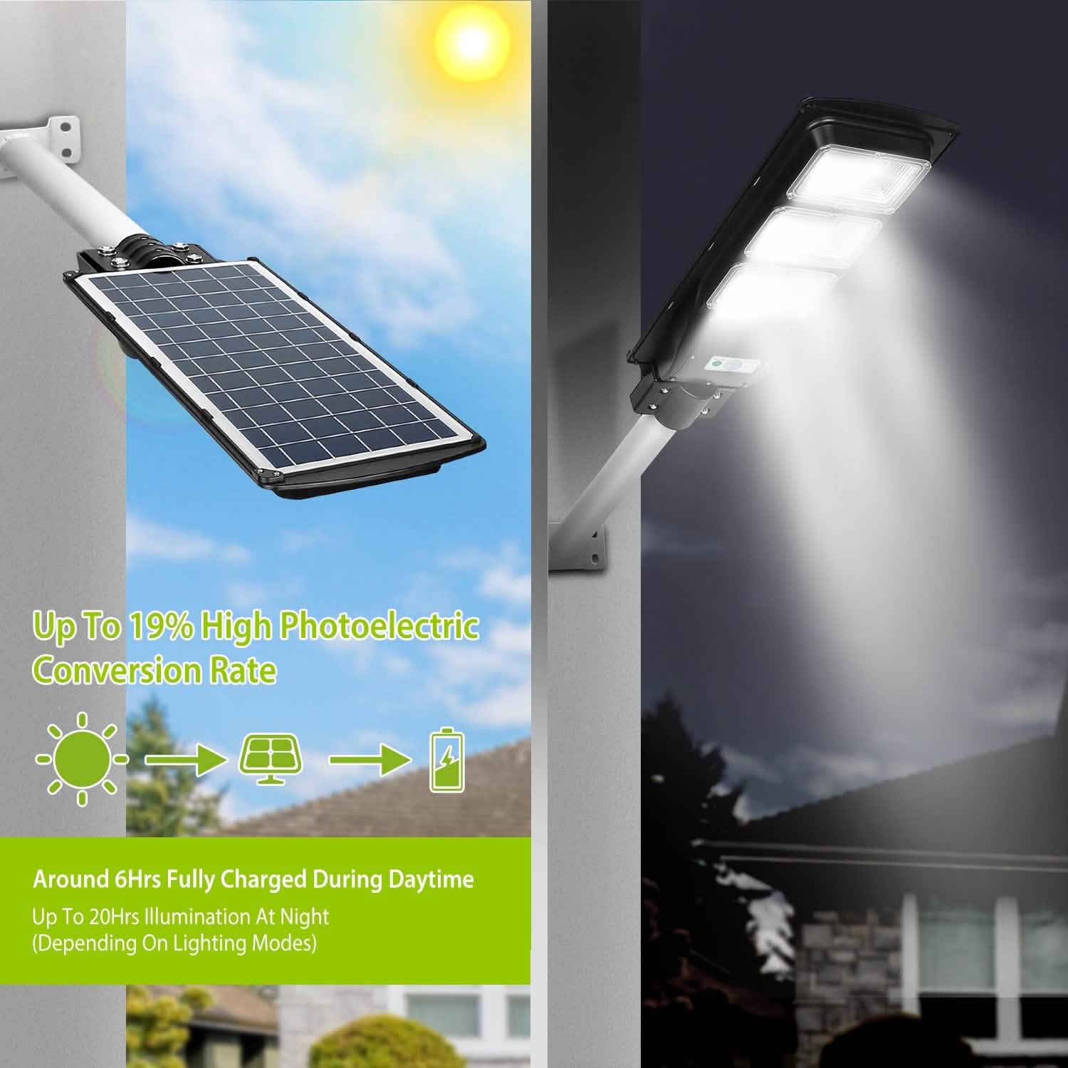 Solar Wireless IP65 Waterproof Street Path Light by DailySale