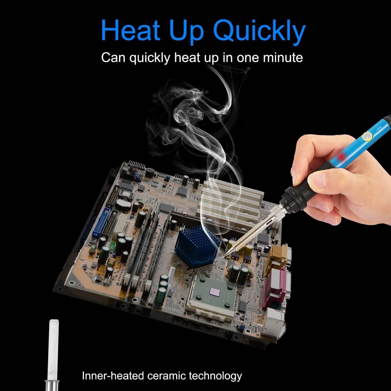 Soldering Iron 110V/60W Adjustable Temperature by DailySale