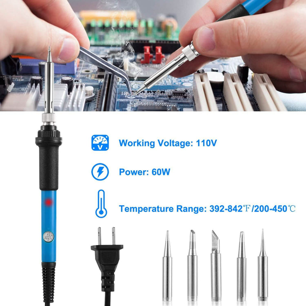 Soldering Iron 110V/60W Adjustable Temperature by DailySale