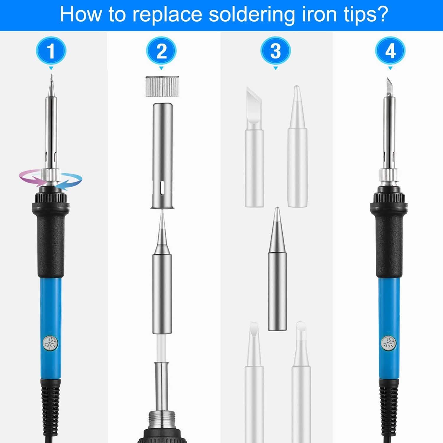 Soldering Iron 110V/60W Adjustable Temperature by DailySale
