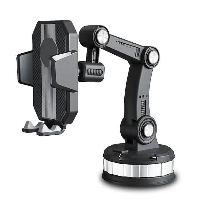 Solid & Durable Car Phone Holder Mount for Dashboard Windshield Long Arm Strong Suction Cell Phone Car Mount by DailySale