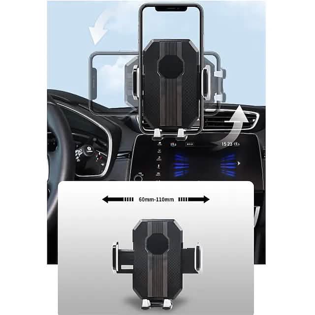 Solid & Durable Car Phone Holder Mount for Dashboard Windshield Long Arm Strong Suction Cell Phone Car Mount by DailySale