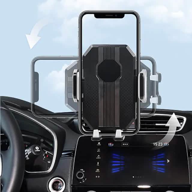 Solid & Durable Car Phone Holder Mount for Dashboard Windshield Long Arm Strong Suction Cell Phone Car Mount by DailySale