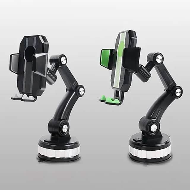 Solid & Durable Car Phone Holder Mount for Dashboard Windshield Long Arm Strong Suction Cell Phone Car Mount by DailySale