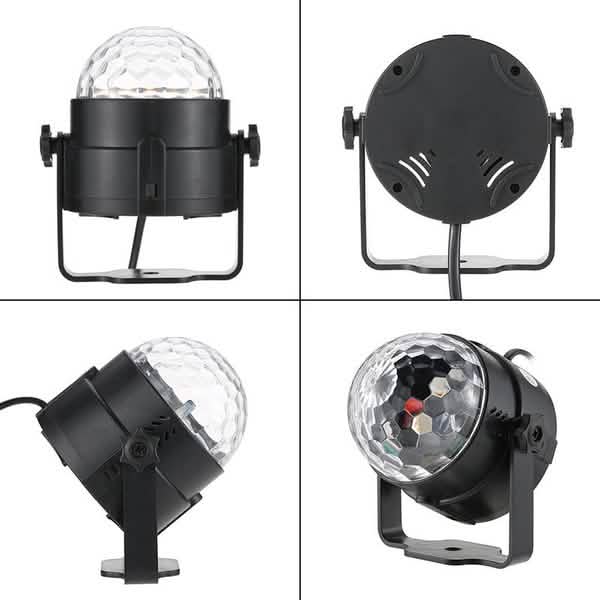 Sound Activated Rotating Disco Ball Party Lights Strobe Light by DailySale