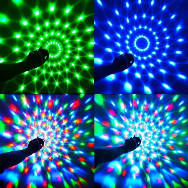 Sound Activated Rotating Disco Ball Party Lights Strobe Light by DailySale