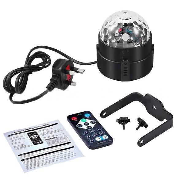 Sound Activated Rotating Disco Ball Party Lights Strobe Light by DailySale