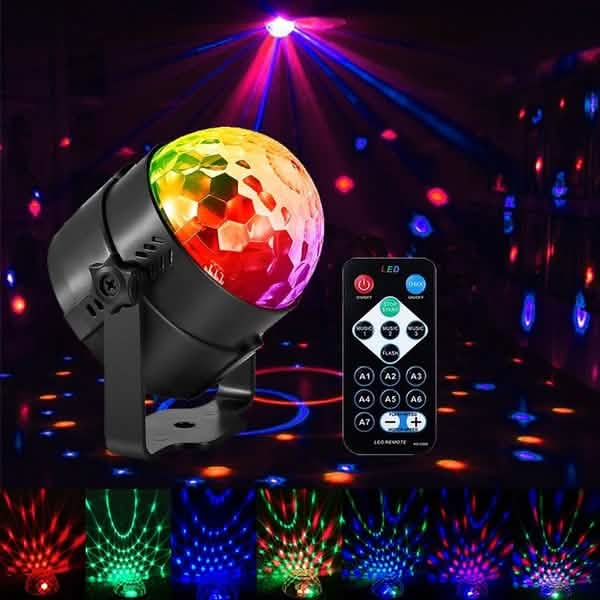 Sound Activated Rotating Disco Ball Party Lights Strobe Light by DailySale