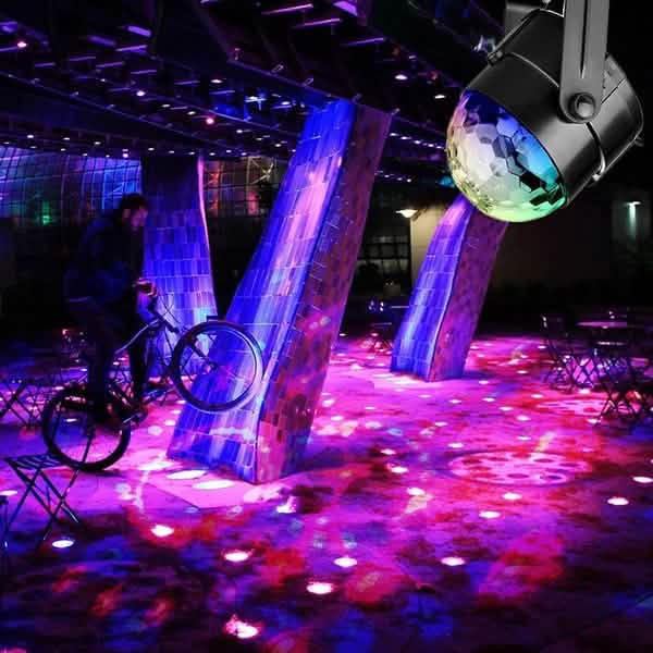 Sound Activated Rotating Disco Ball Party Lights Strobe Light by DailySale