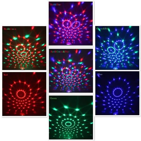Sound Activated Rotating Disco Ball Party Lights Strobe Light by DailySale