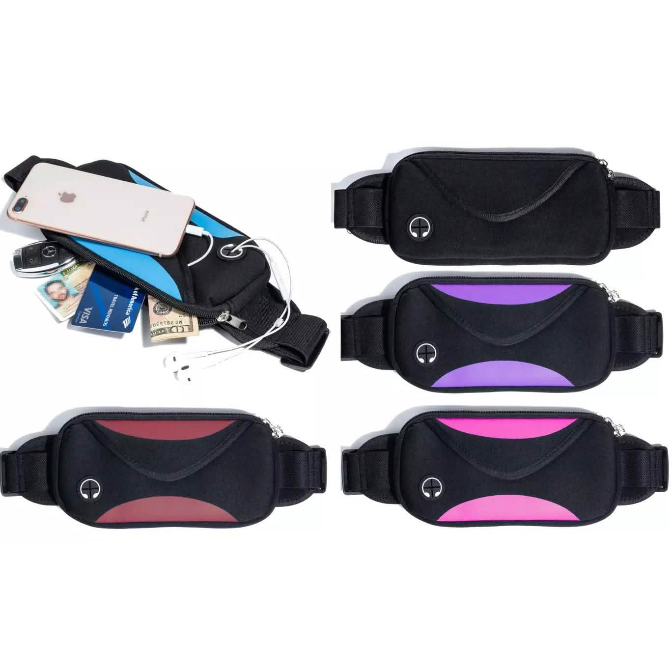 Sports Pouch Running Belt Fanny Pack Water Resistance with Adjustable Strap by DailySale