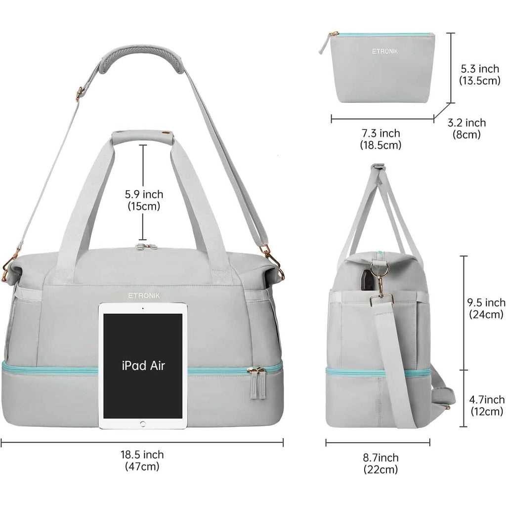 Sports Travel Duffel Bag with USB Charging Port by DailySale