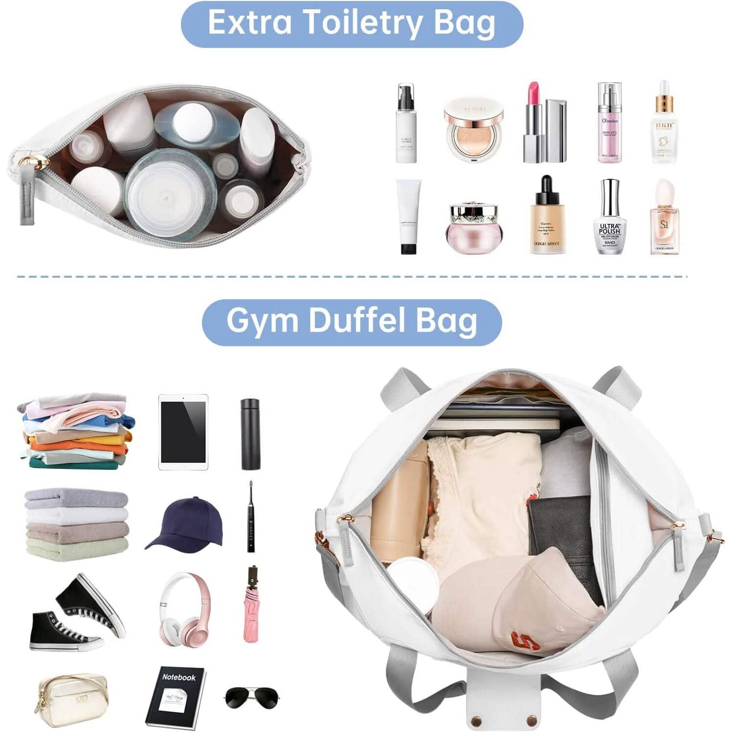 Sports Travel Duffel Bag with USB Charging Port by DailySale