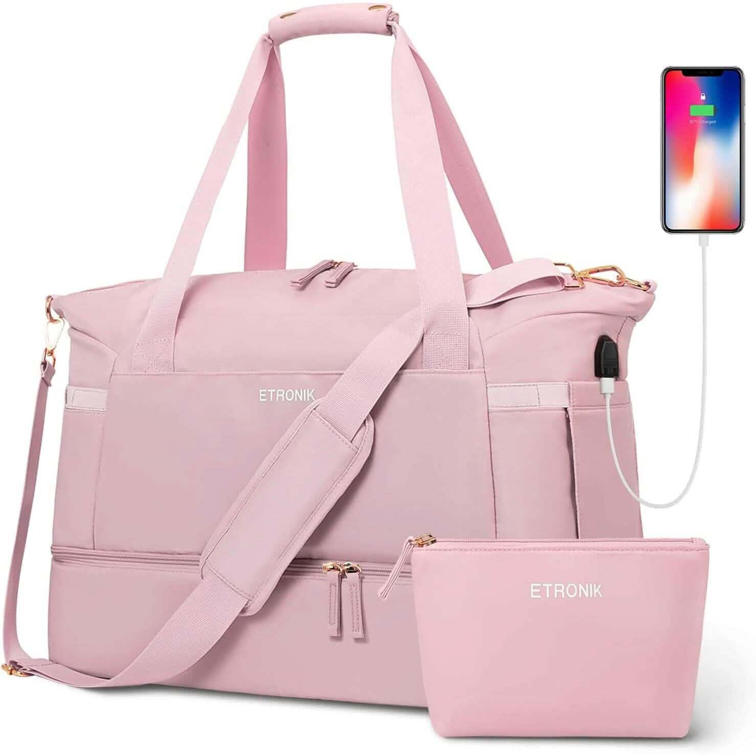 Sports Travel Duffel Bag with USB Charging Port by DailySale