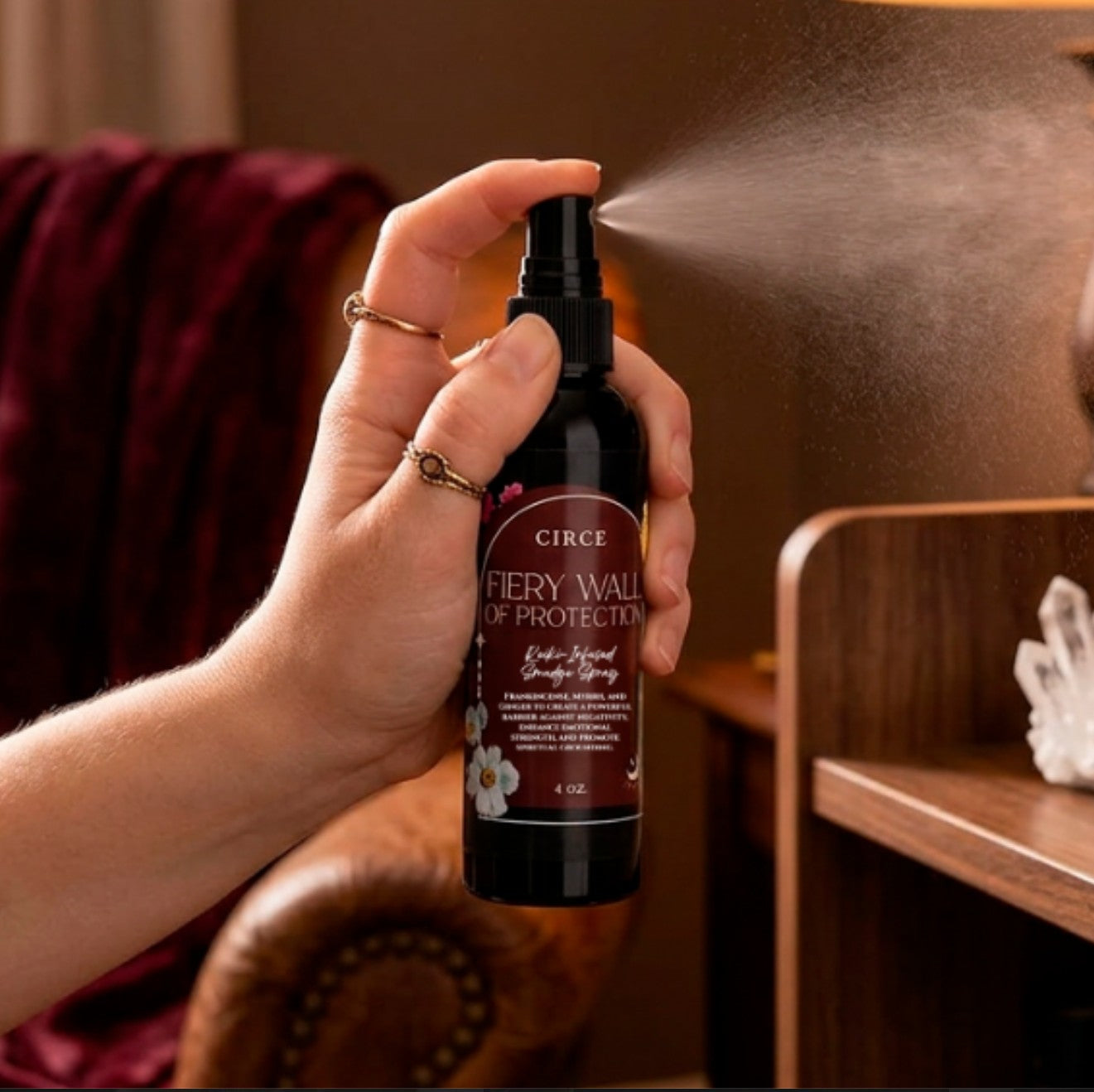 Fiery Wall Of Protection Smudge Spray — Room & Body Mist by Circe Boutique