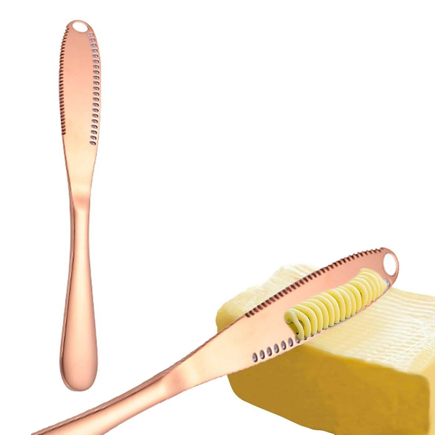 Stainless Steel And Copper Butter Spreader Cutter Slicer Knife by DailySale