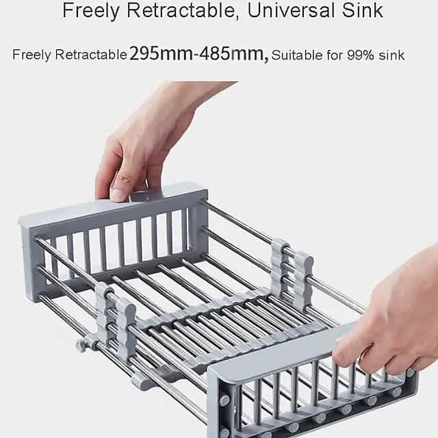 Stainless Steel Frame Drain Basket Telescopic Sink Frame by DailySale