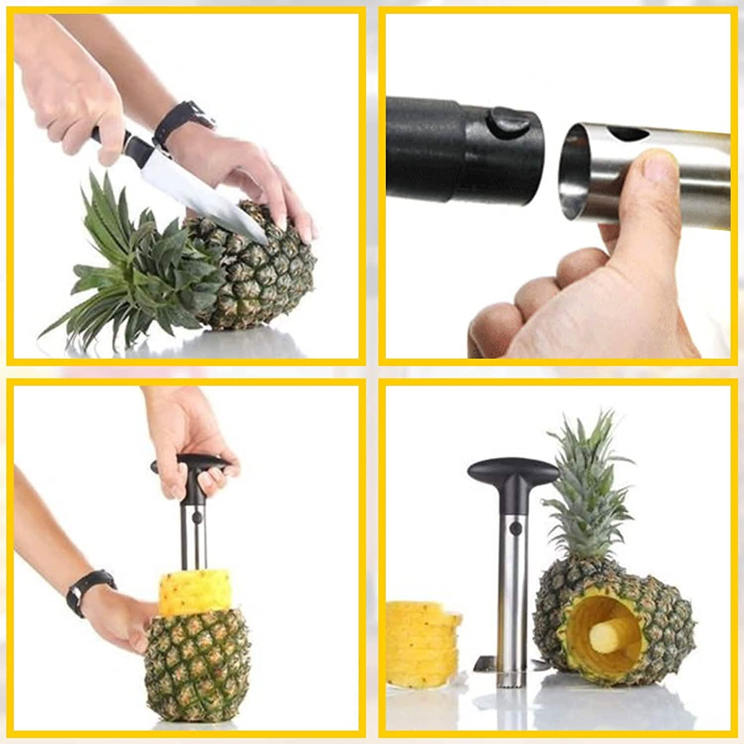 Stainless Steel Fruit Pineapple Peeler Cutter by DailySale