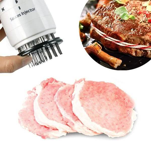 Stainless Steel Seasoning and Marinade Injector Needle Meat Tenderizer by DailySale