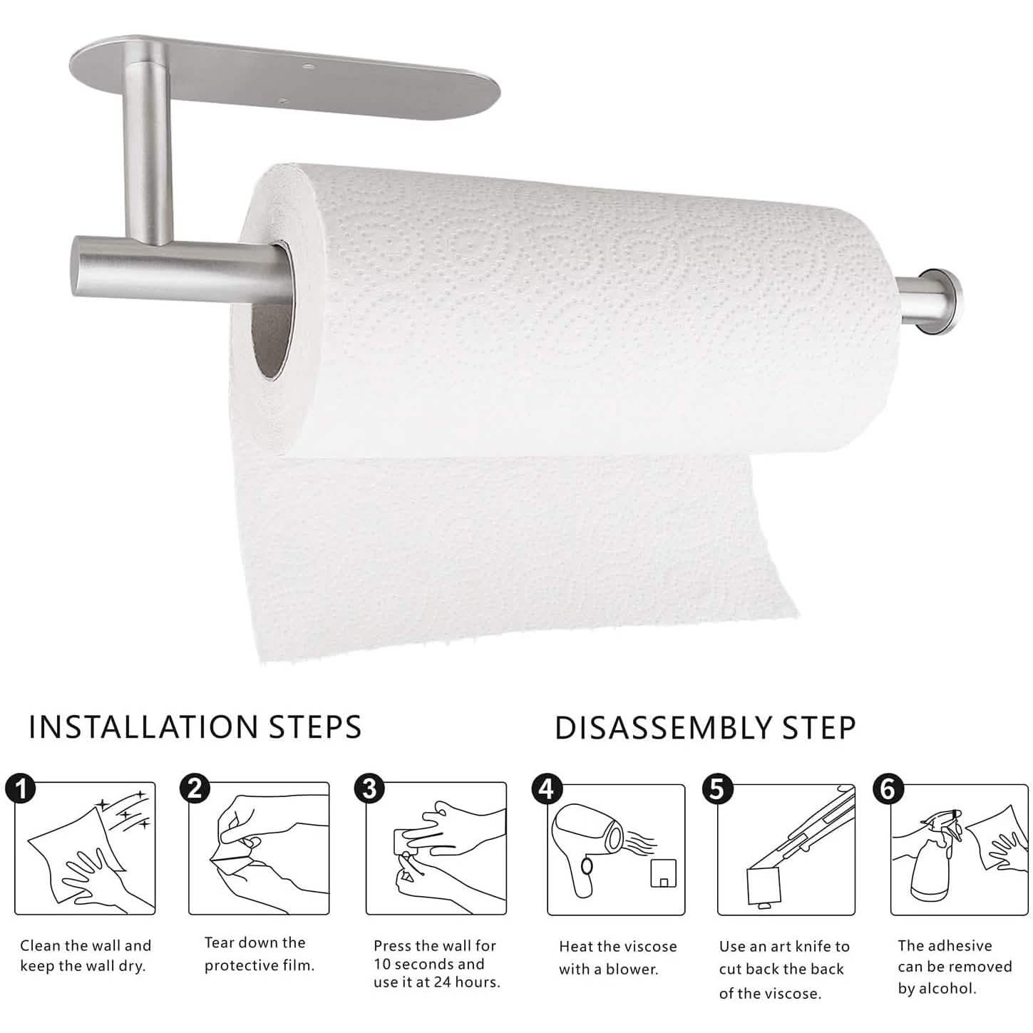 Stainless Steel Paper Towel Holder by DailySale