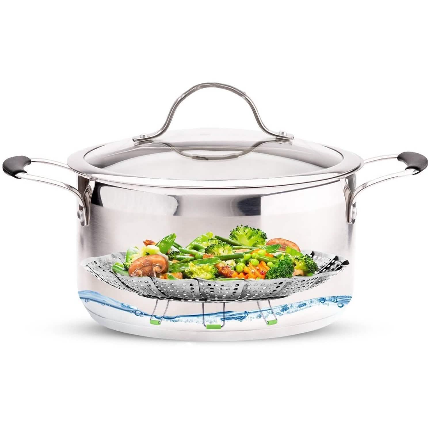 Stainless Steel Vegetable Steamer Basket by DailySale