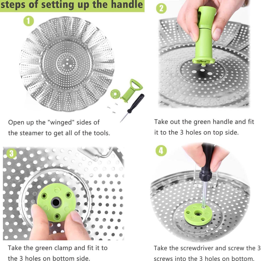 Stainless Steel Vegetable Steamer Basket by DailySale