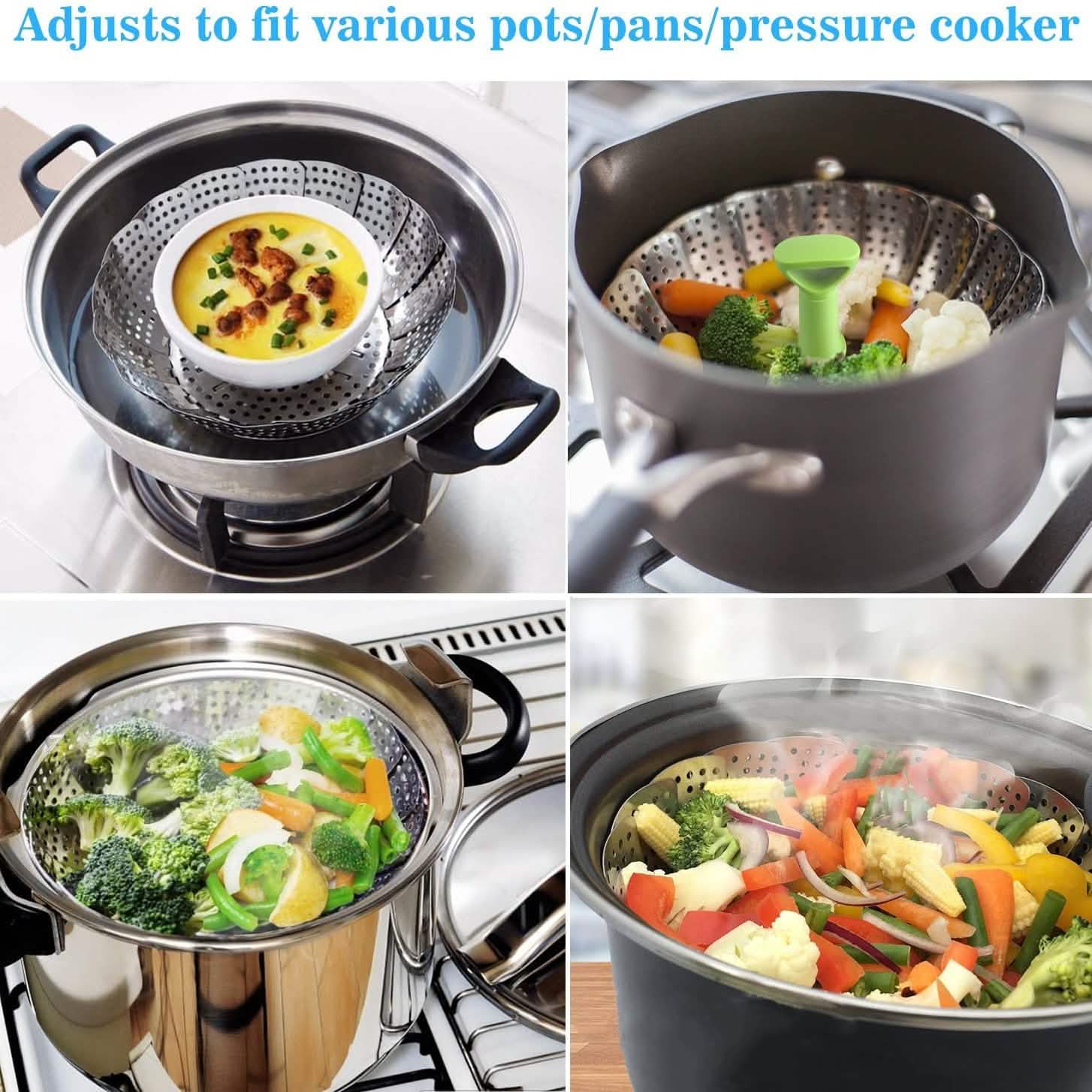 Stainless Steel Vegetable Steamer Basket by DailySale