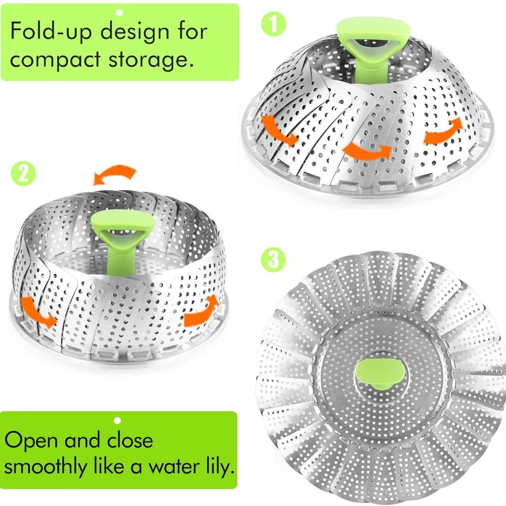 Stainless Steel Vegetable Steamer Basket by DailySale