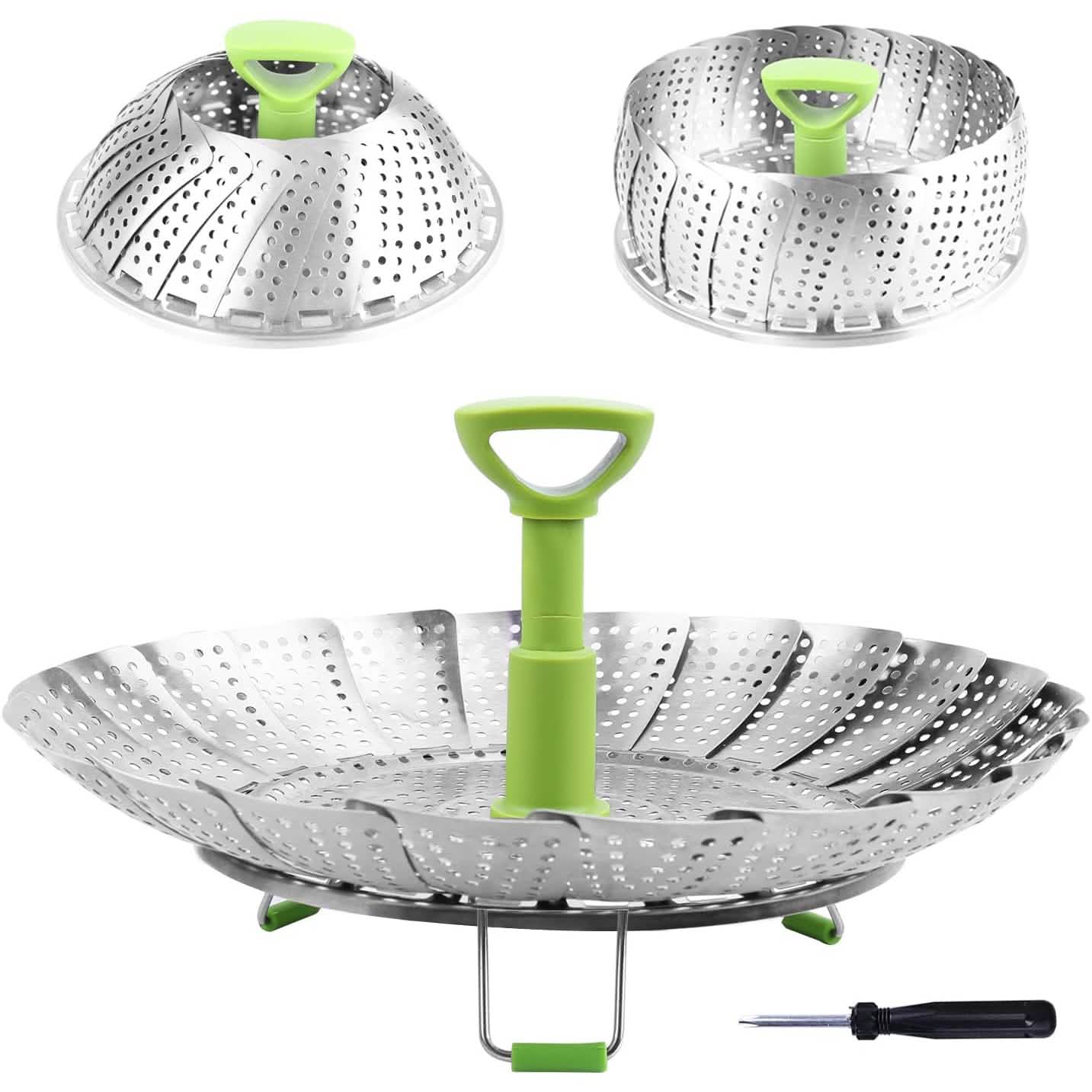Stainless Steel Vegetable Steamer Basket by DailySale