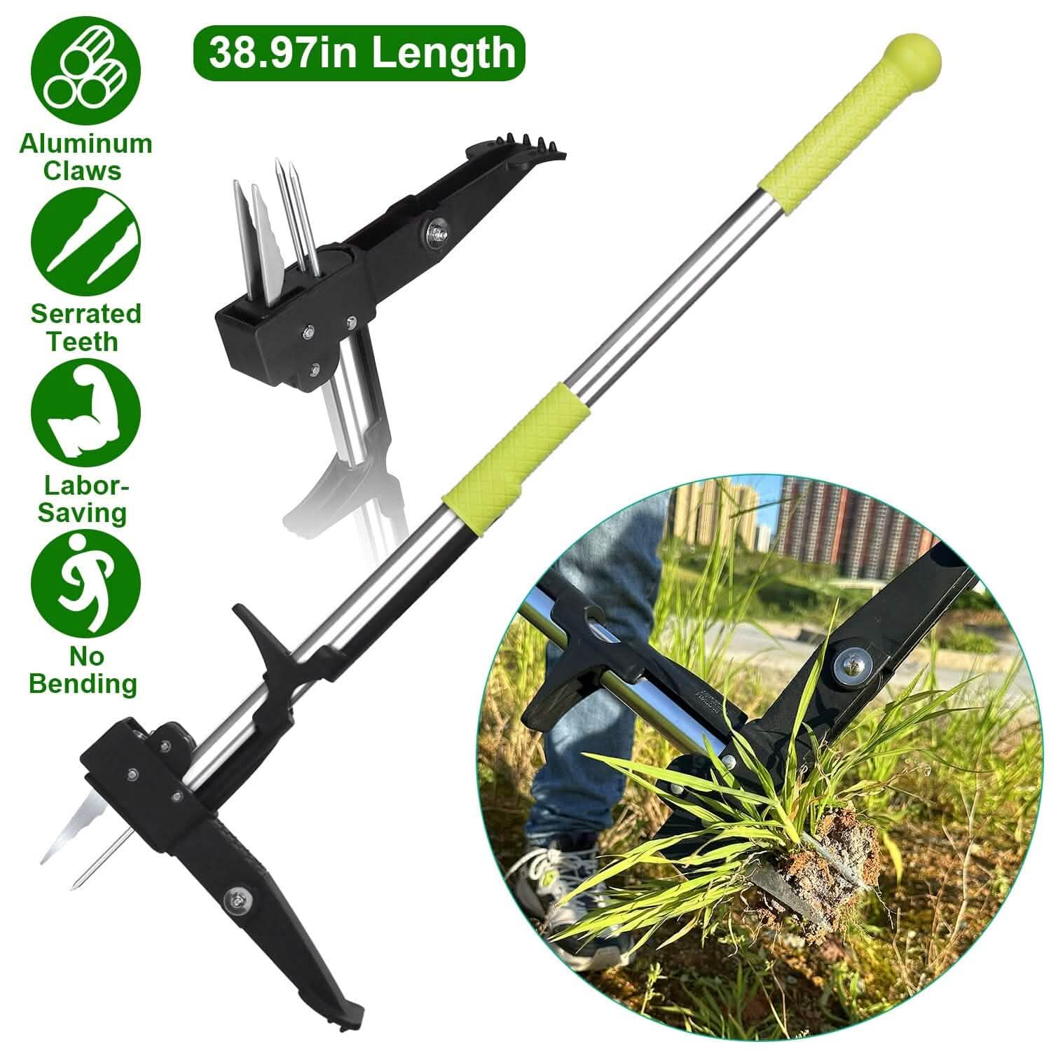Standup Aluminum Weed Puller with 4 Claws by DailySale