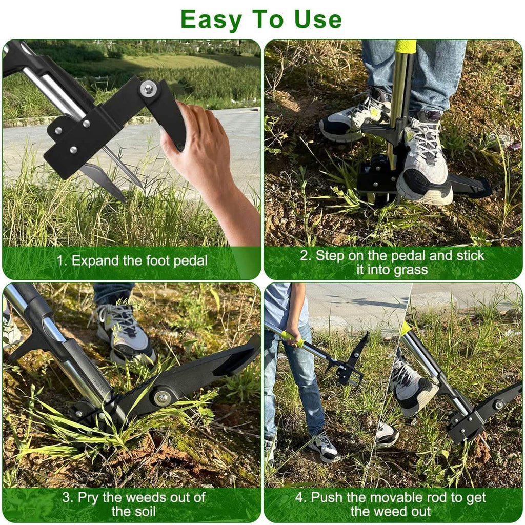 Standup Aluminum Weed Puller with 4 Claws by DailySale