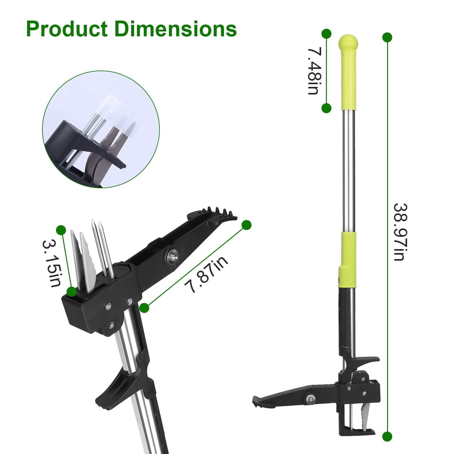 Standup Aluminum Weed Puller with 4 Claws by DailySale