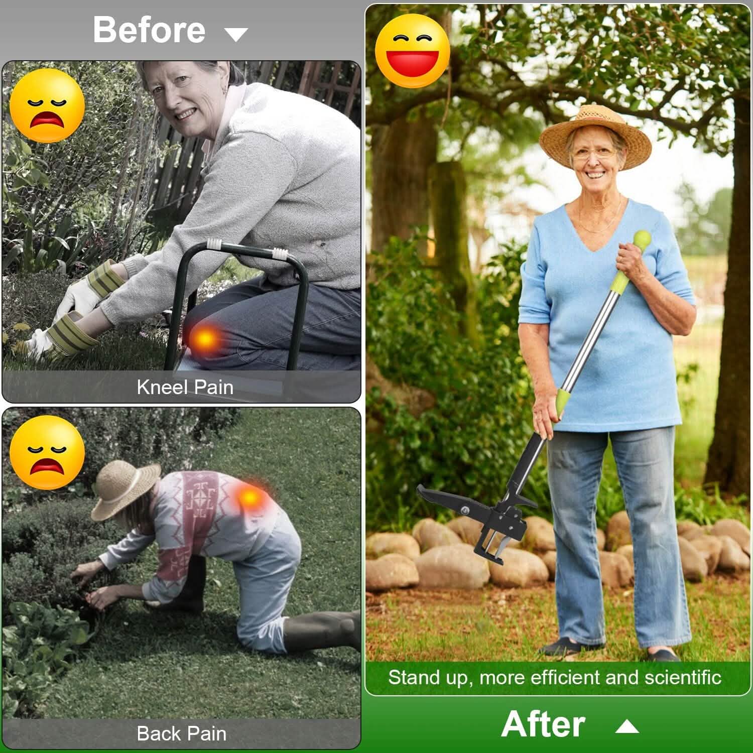 Standup Aluminum Weed Puller with 4 Claws by DailySale