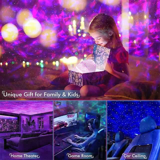 Star Projector Bluetooth Speaker LED Night Light by DailySale