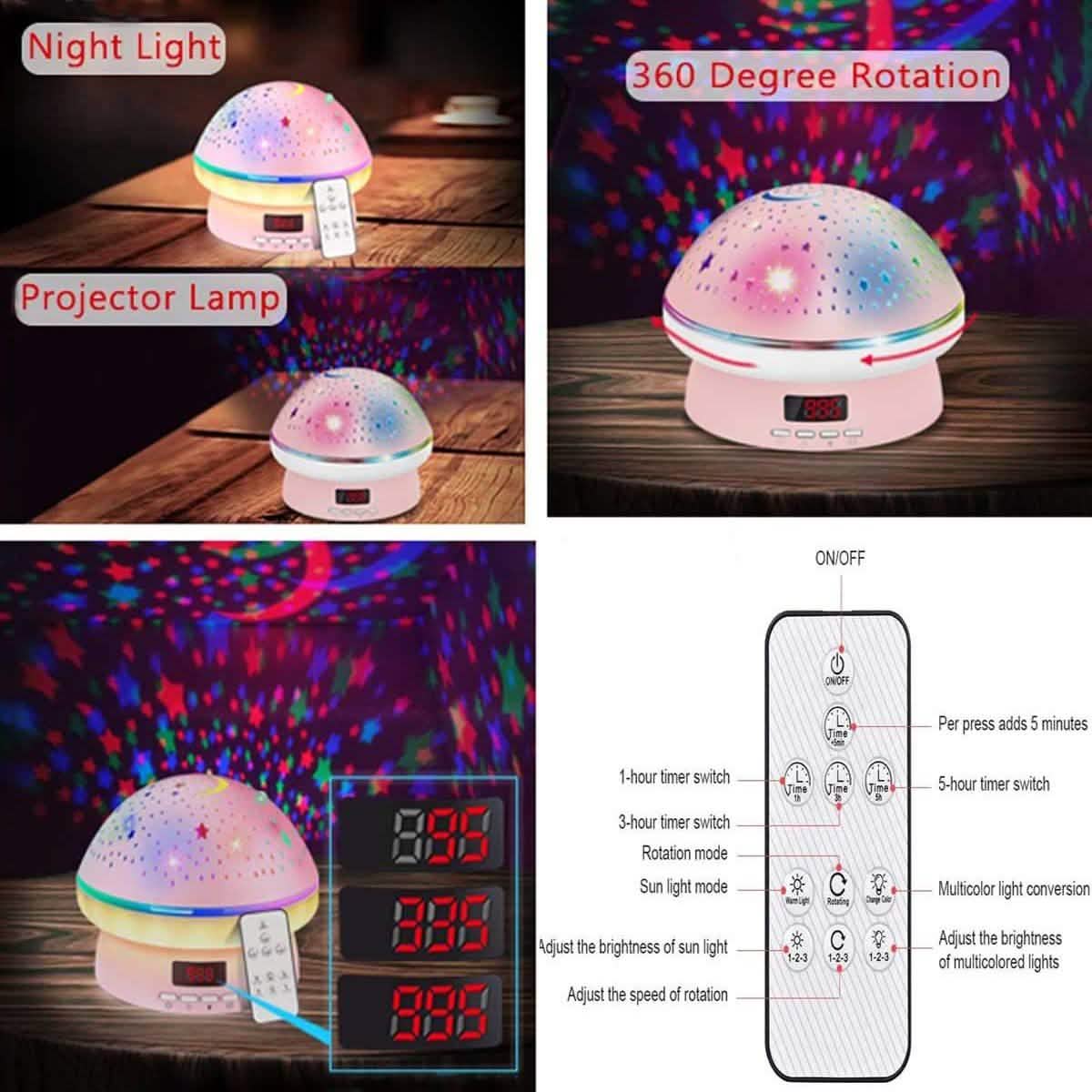 Star Projector Night Light for Kids by DailySale
