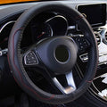 Steering Wheel Cover 14.5"- 15" Diameter Universal Fiber Leather by DailySale