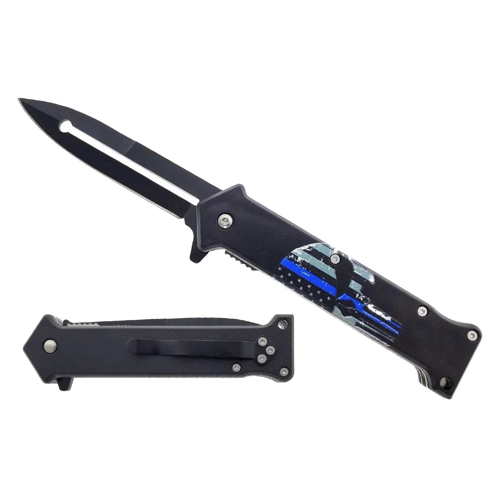 Stiletto Spring Assisted Steel Folding Knife by DailySale
