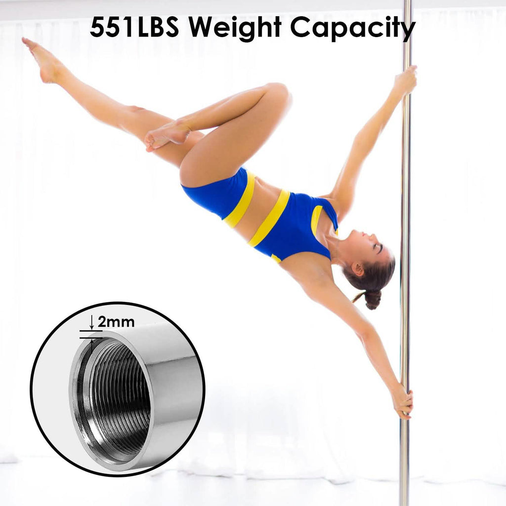 Stripper Dance Pole 45mm Spinning Static Dancing Pole by DailySale