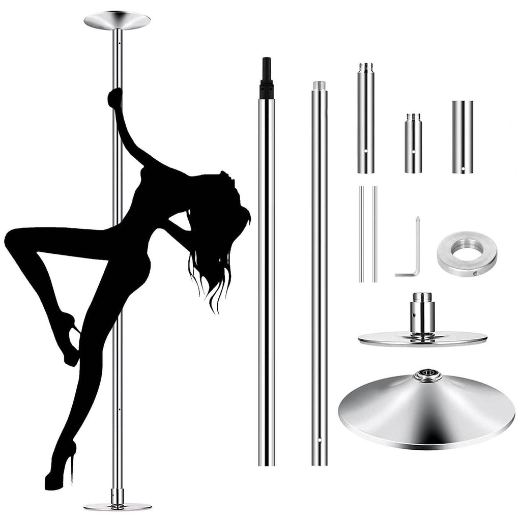 Stripper Dance Pole 45mm Spinning Static Dancing Pole by DailySale