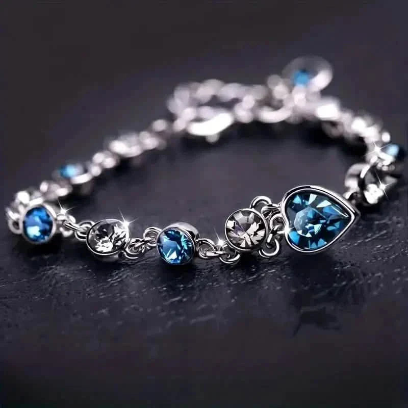 Stunning Heart Of Ocean Rhinestone Bracelet For Girls by DailySale