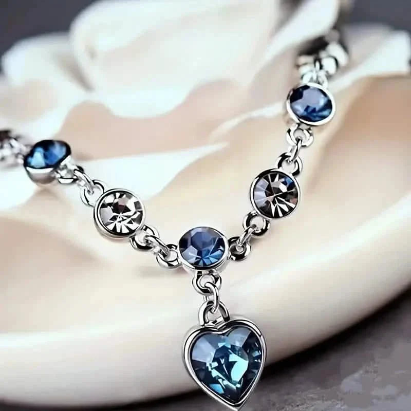 Stunning Heart Of Ocean Rhinestone Bracelet For Girls by DailySale